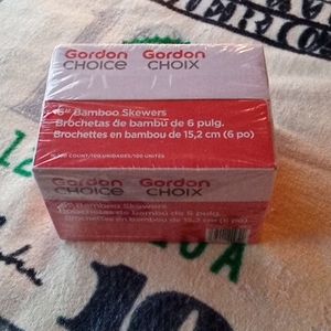6" Gordon Choice Bamboo 🍡 Skewers